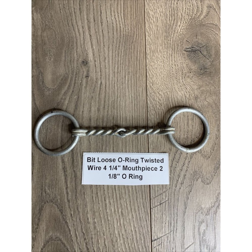 Bit Loose O-Ring Twisted Wire 4 1/4" Mouthpiece 2 1/8" O Ring